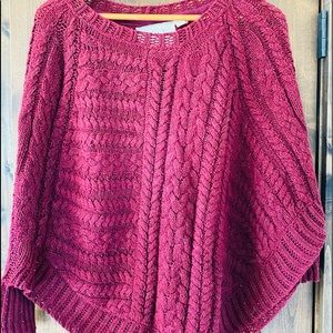 Anthropolgie Angel of the North Red Sweater